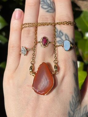Malawi agate interchangeable necklace